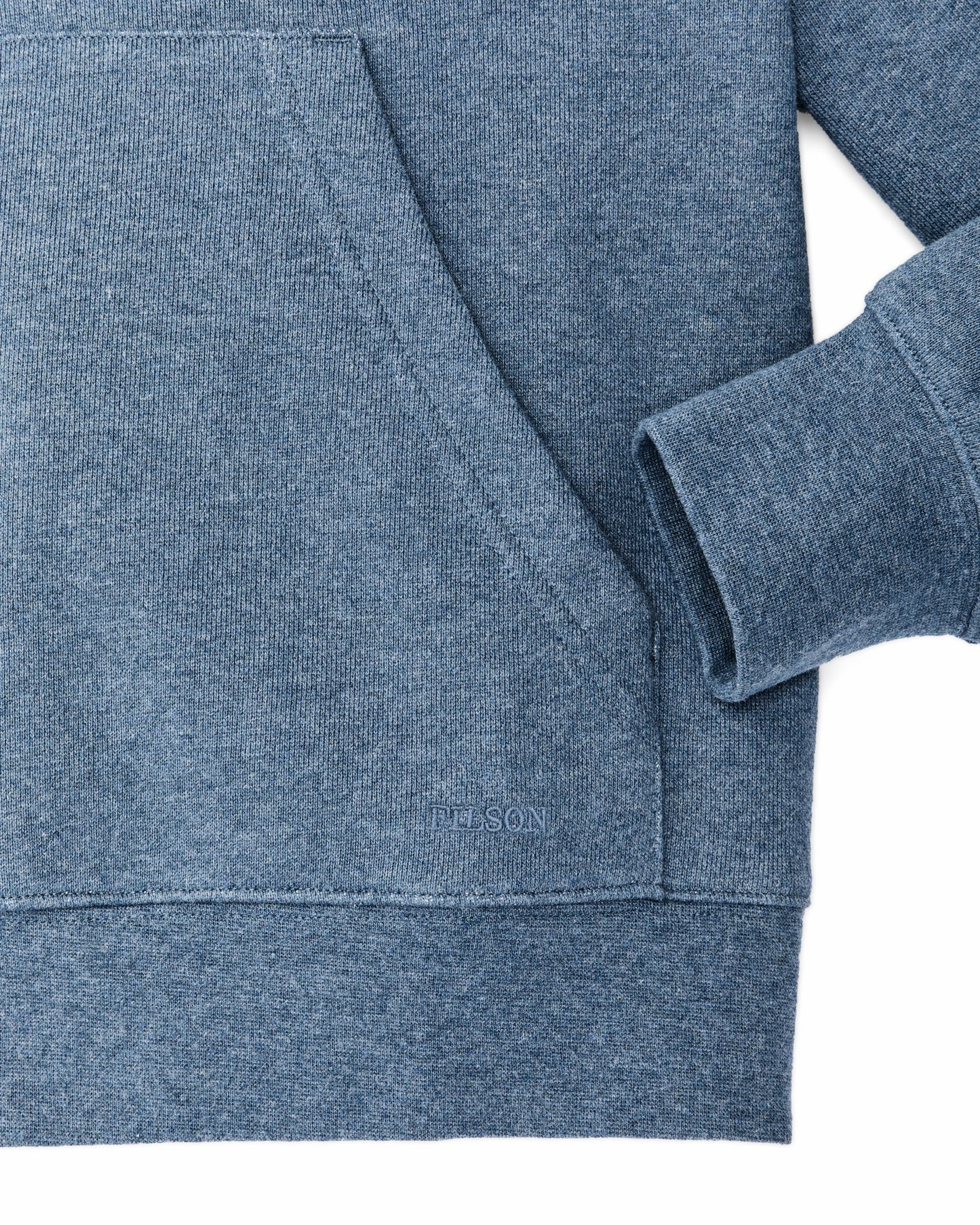 Filson Women Women's French Terry Half-zip Hoodie - Light Blue