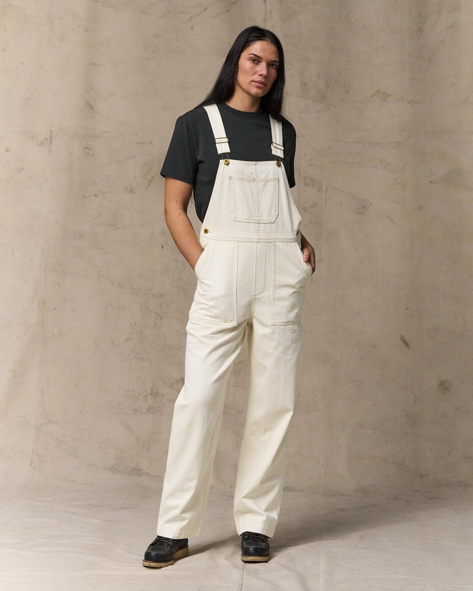 Filson Women Women's Denim Overalls - Natural Seed