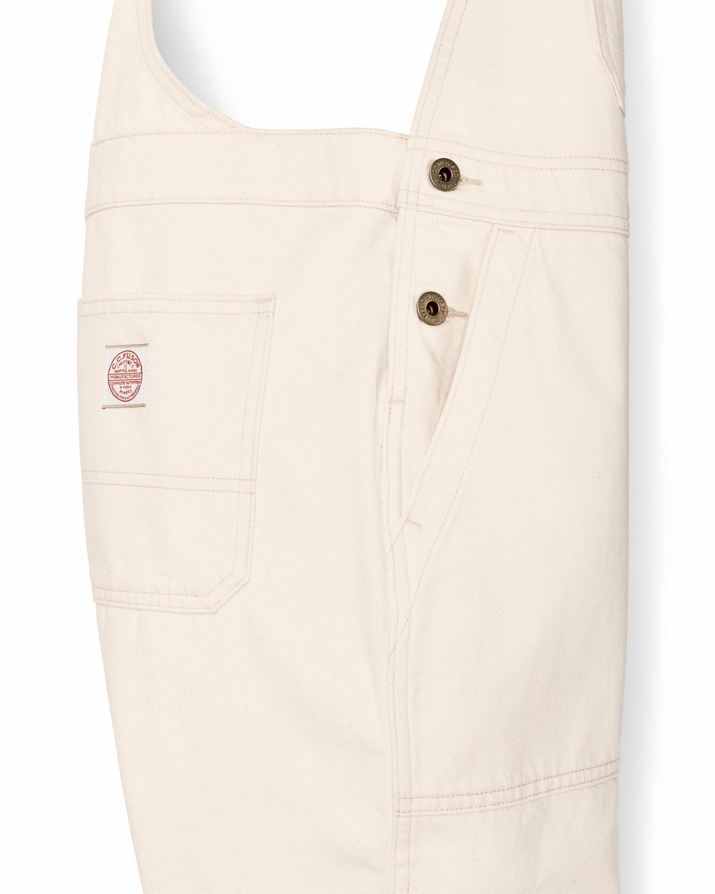 Filson Women Women's Denim Overalls - Natural Seed