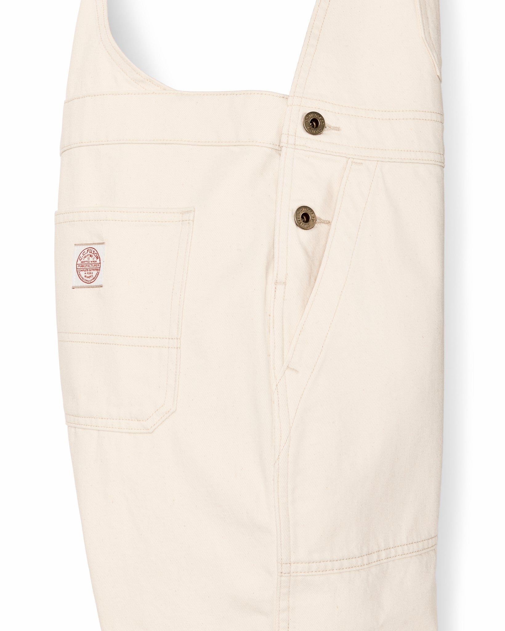 Filson Women Women's Denim Overalls - Natural Seed