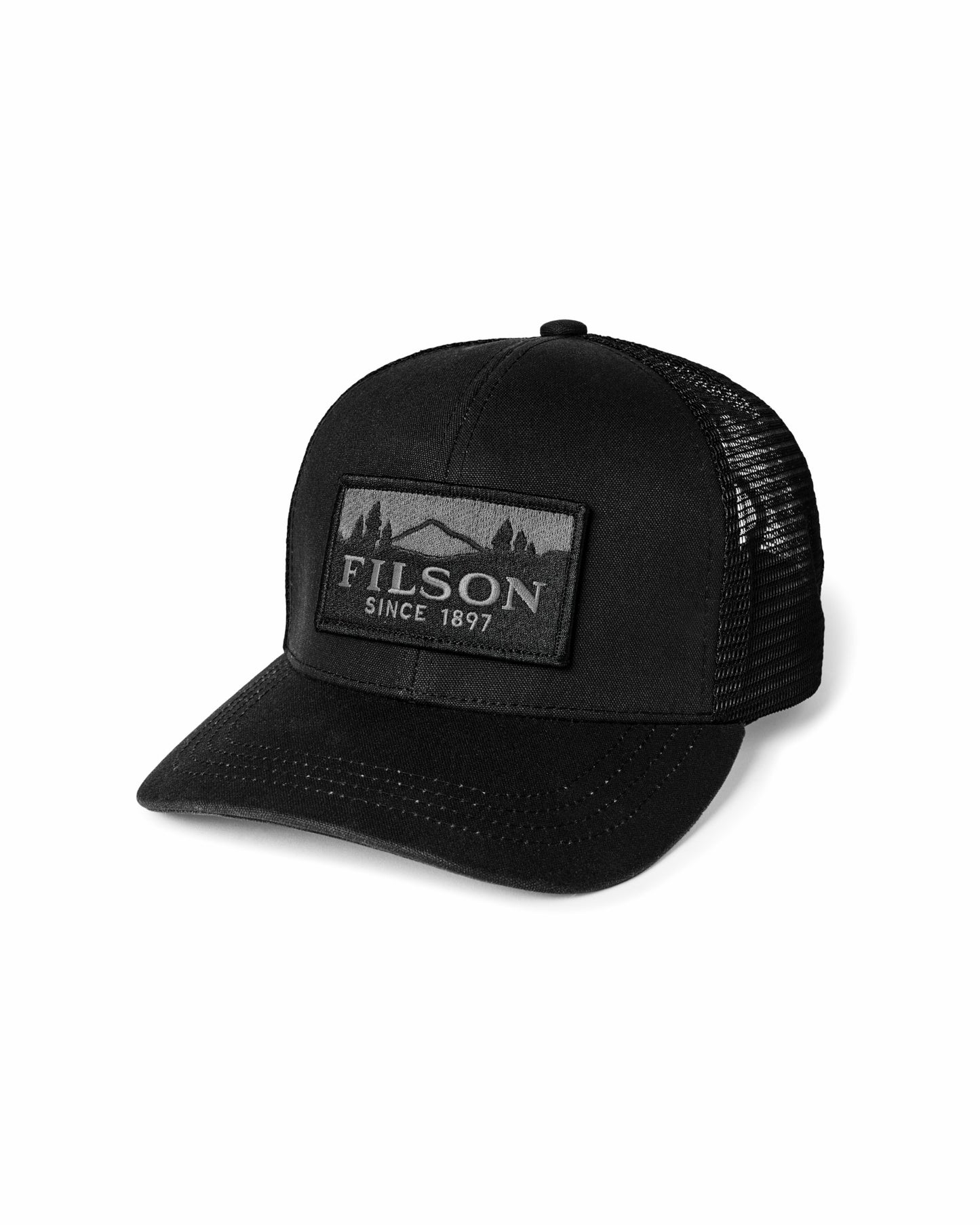 Filson Gear Scenic Waxed Logger Mesh Cap - Black