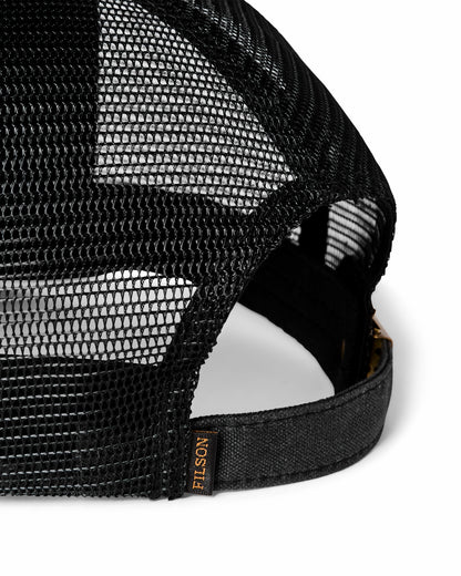 Filson Gear Scenic Waxed Logger Mesh Cap - Black