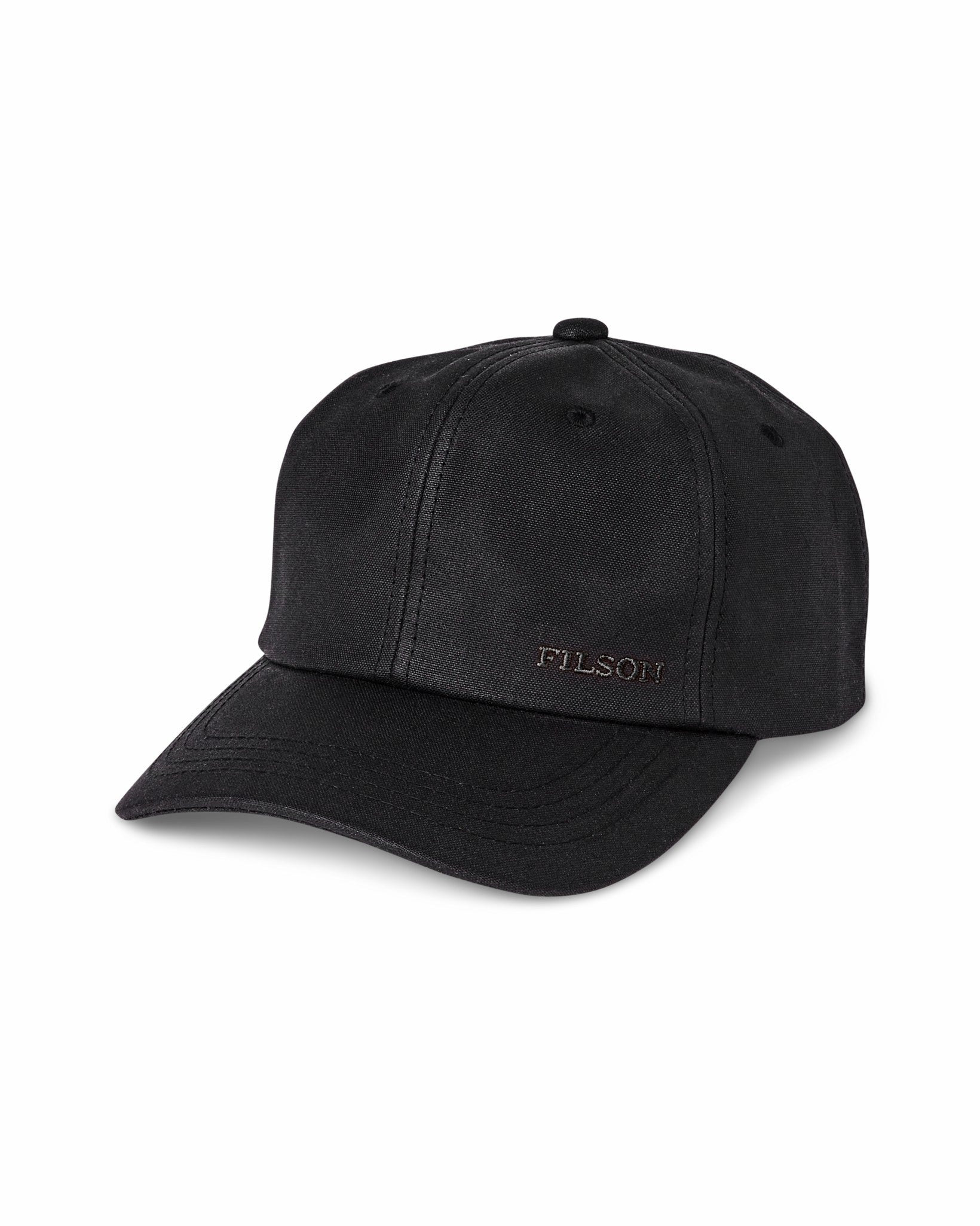 Filson Gear Waxed Low-Profile Logger Cap - Black