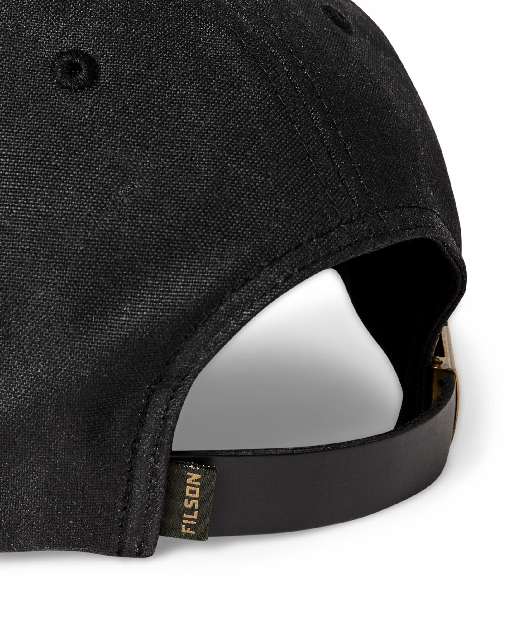 Filson Gear Waxed Low-Profile Logger Cap - Black