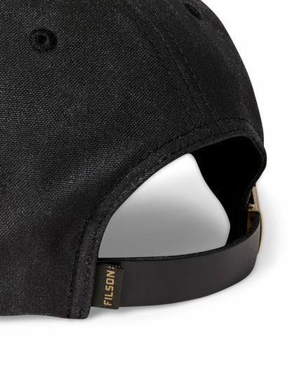 Filson Gear Waxed Low-Profile Logger Cap - Black