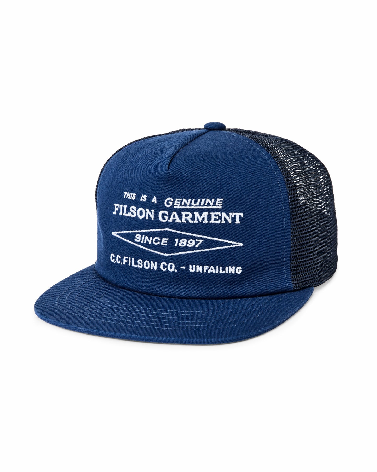Filson Gear Diamond Trucker Mesh Cap - Blue
