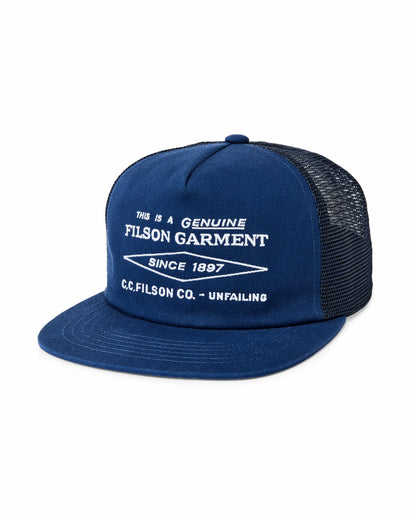 Filson Gear Diamond Trucker Mesh Cap - Blue