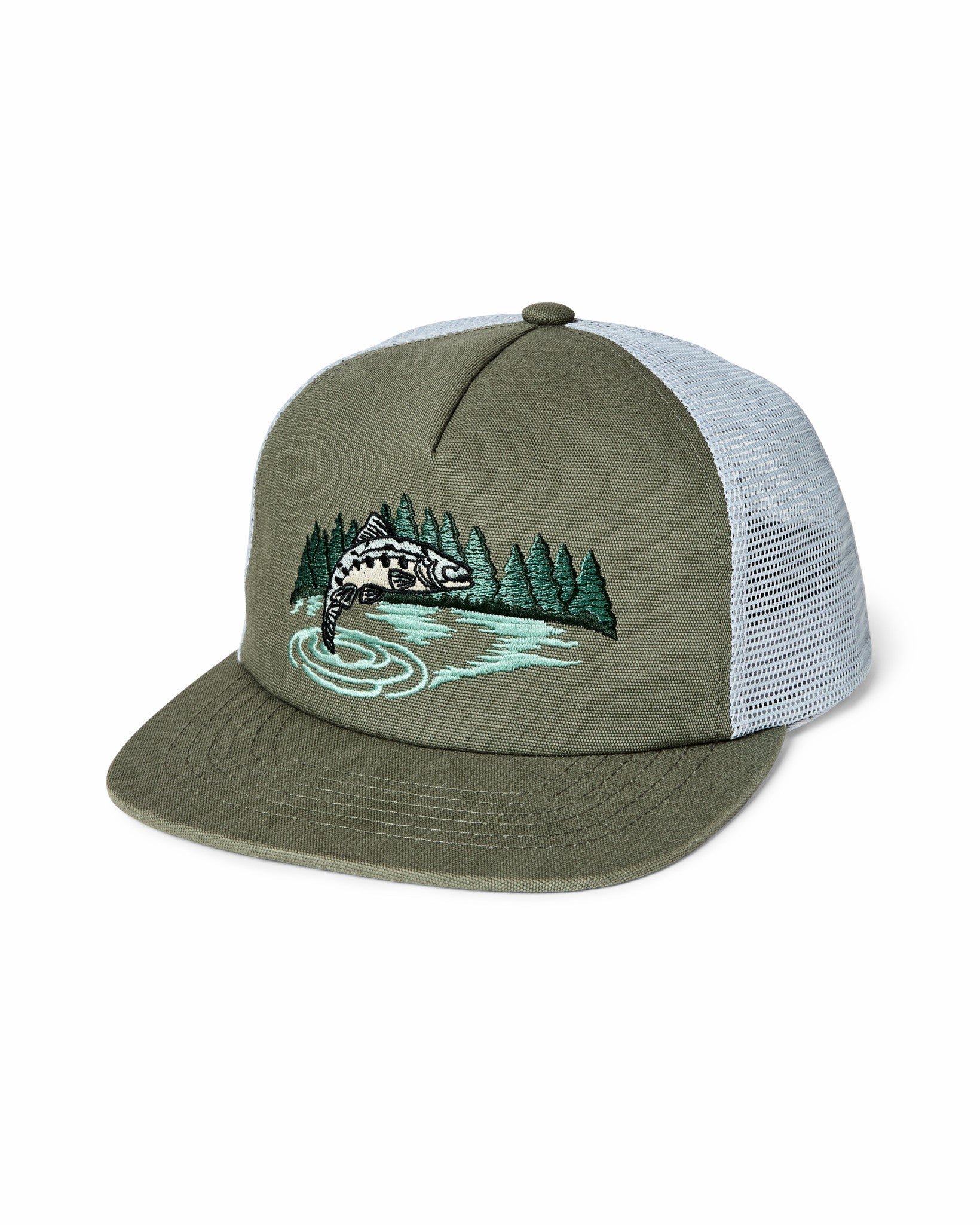 Filson Gear Trout Trucker Mesh Cap - Dusty Pine