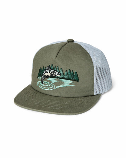 Filson Gear Trout Trucker Mesh Cap - Dusty Pine