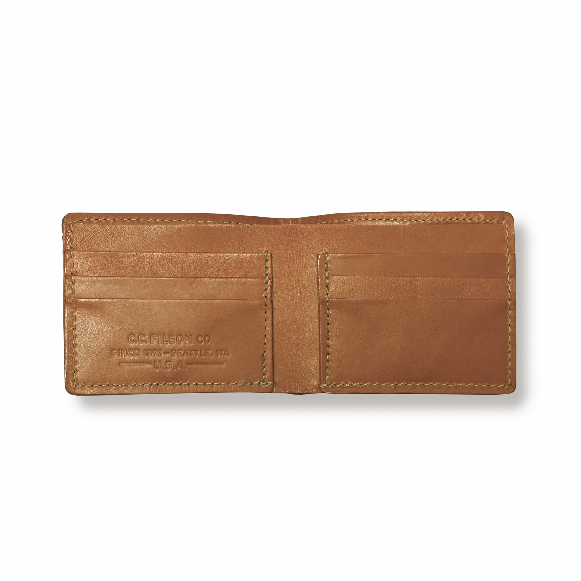 Filson Gear Bridle Leather Bi-fold Wallet - Tan Leather