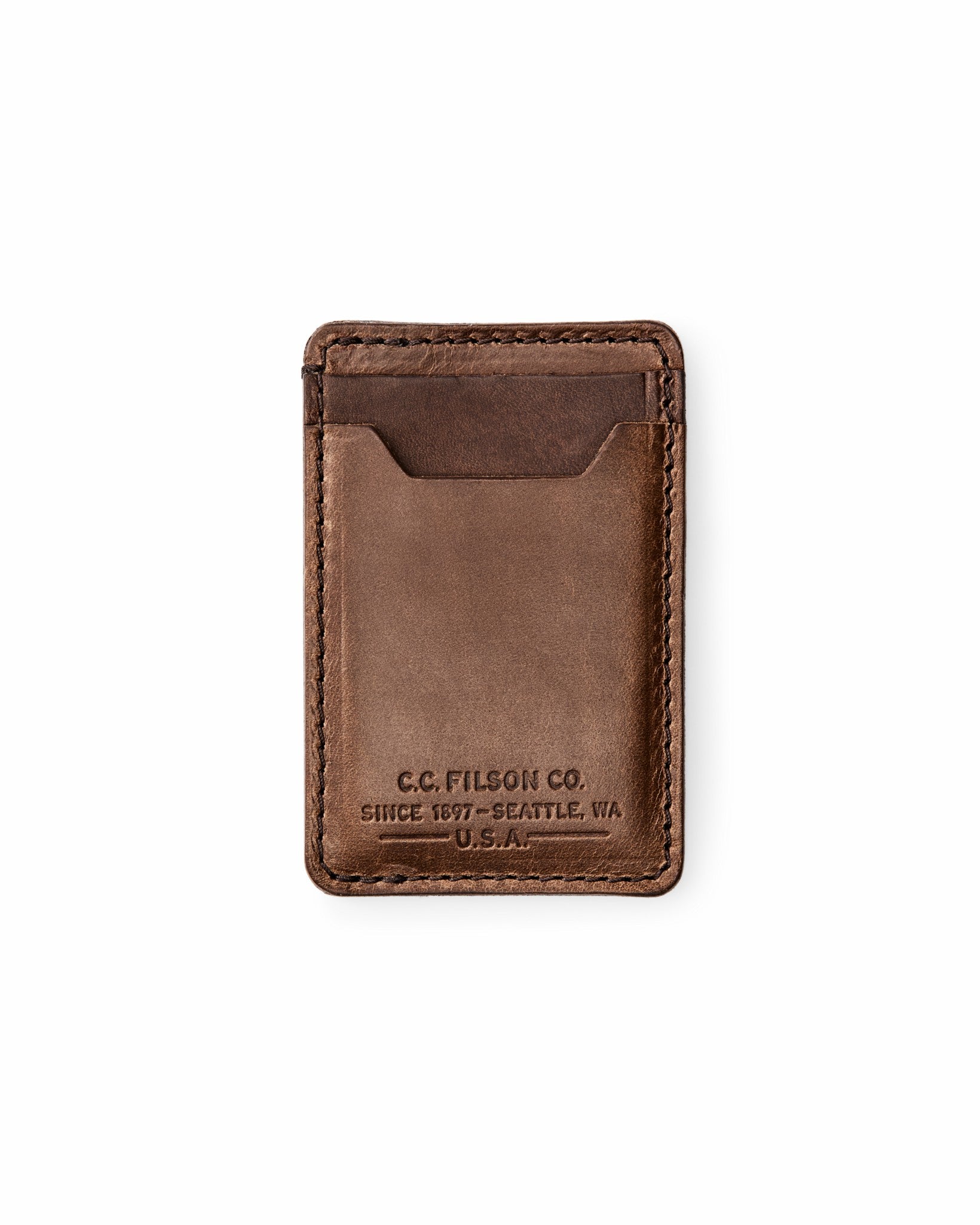 Filson Gear Filson Leather Card Case - Natural Brown