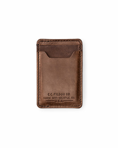 Filson Gear Filson Leather Card Case - Natural Brown