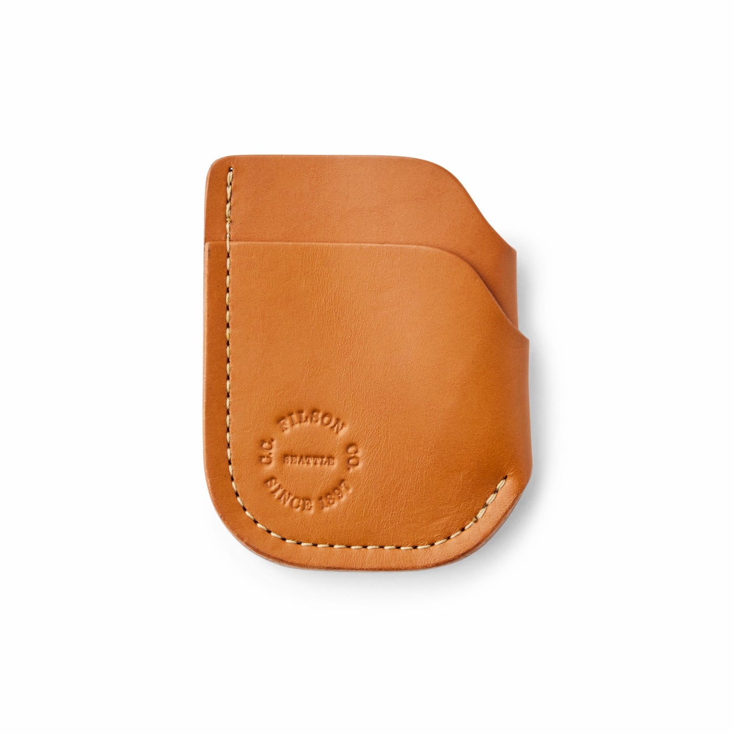 Filson Gear Bridle Leather Front Pocket Cash & Card Case - Tan Leather
