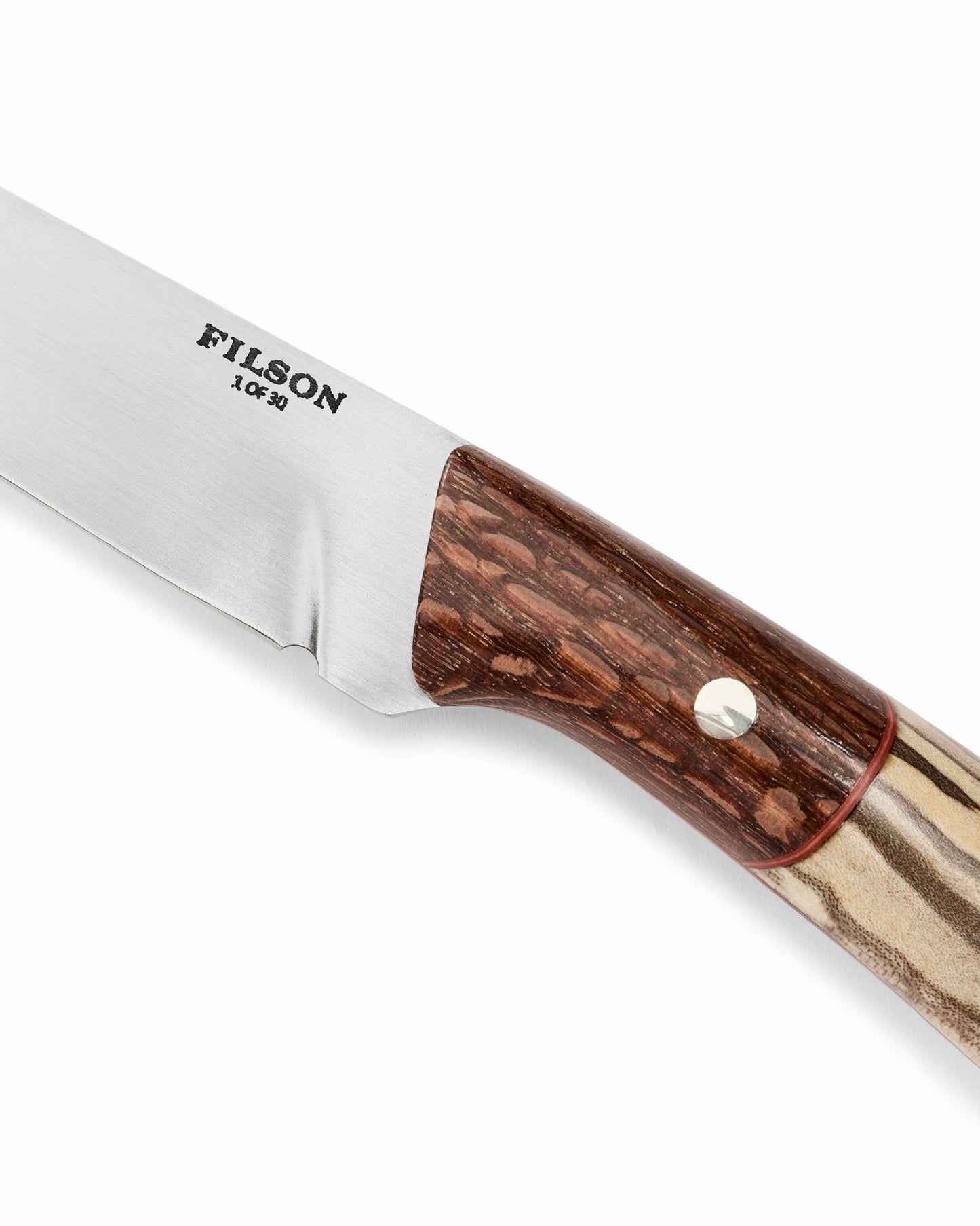 Filson Gear Graycloud Tracker Knife - Spalted Alder / Leopardwood