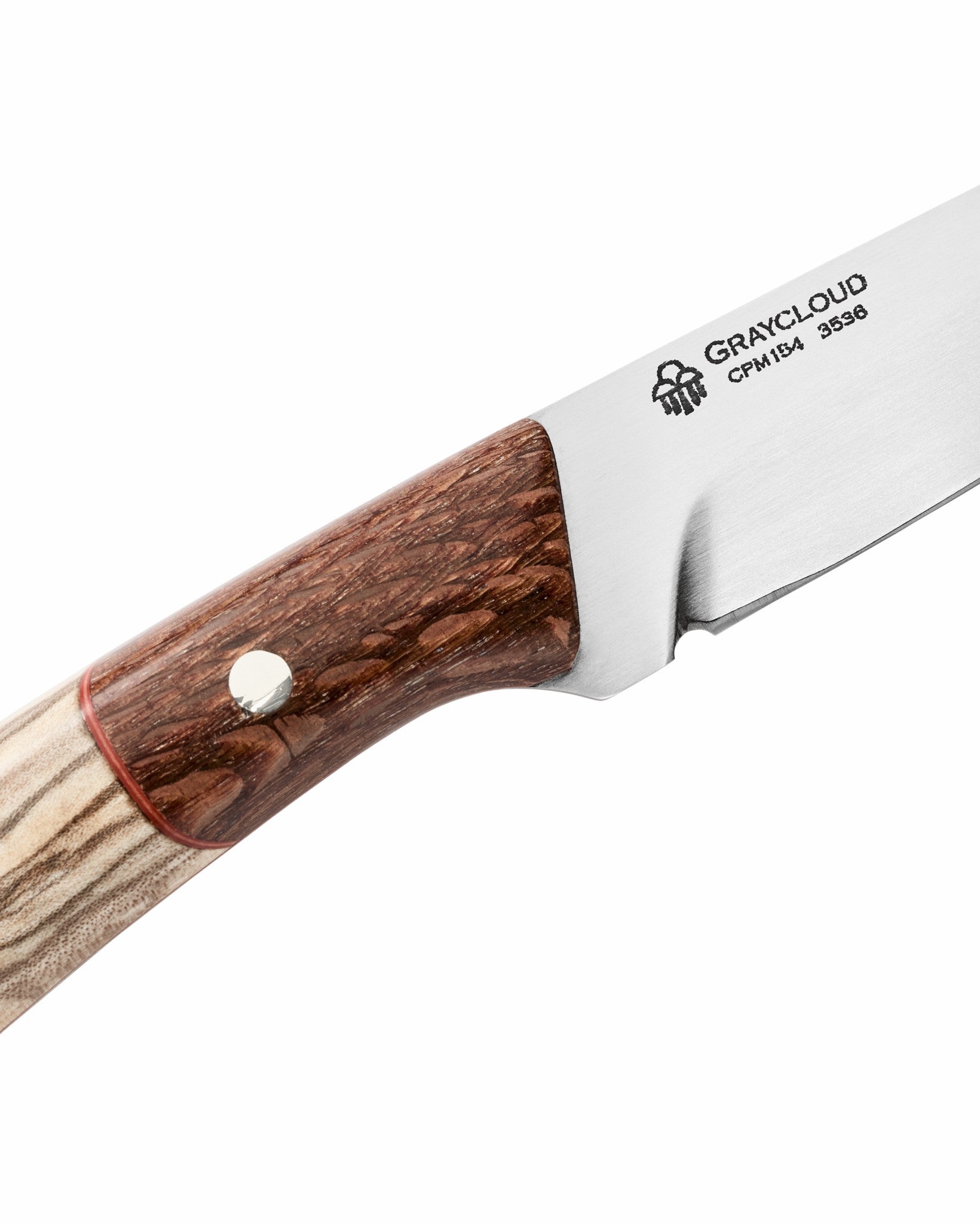 Filson Gear Graycloud Tracker Knife - Spalted Alder / Leopardwood
