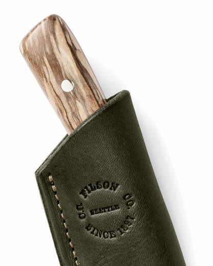 Filson Gear Graycloud Tracker Knife - Spalted Alder / Leopardwood