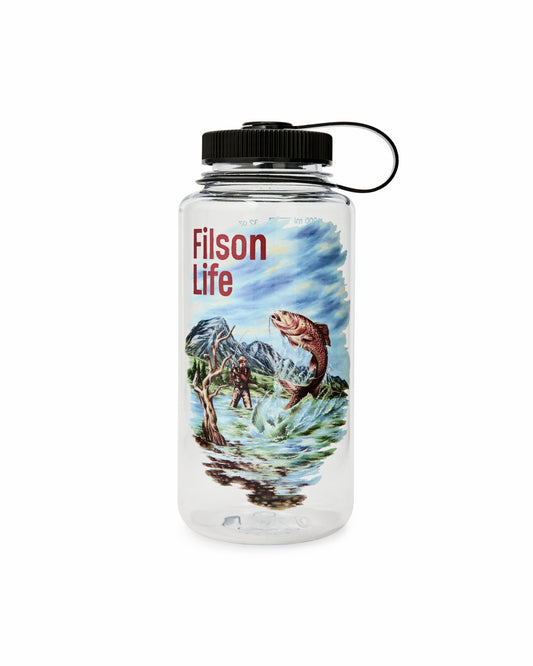 Filson Gear Fishing Graphic Nalgene Bottle - Clear