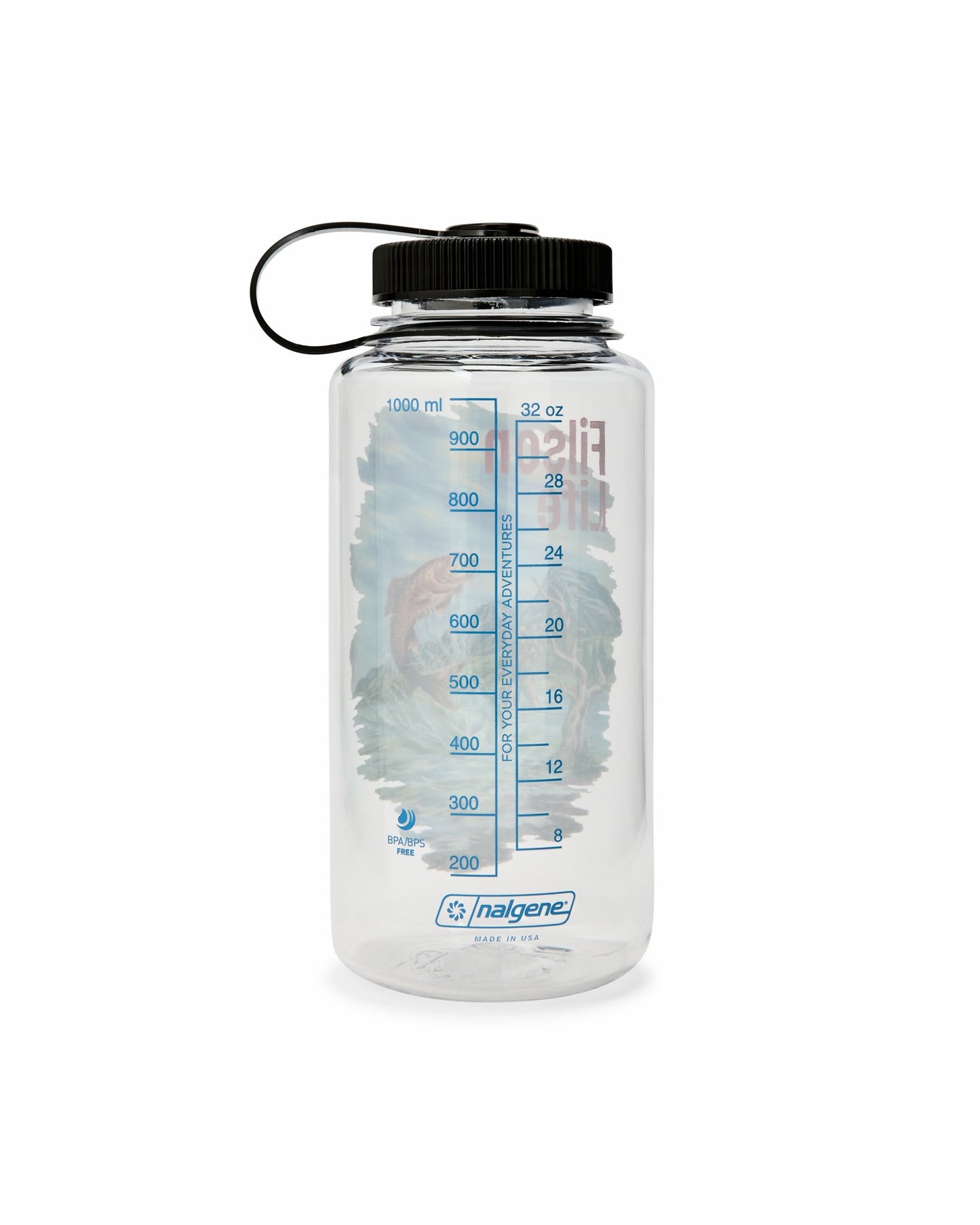 Filson Gear Fishing Graphic Nalgene Bottle - Clear
