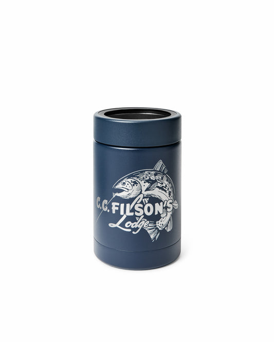 Filson Gear Trout Graphic Can Cooler 12-oz - Navy