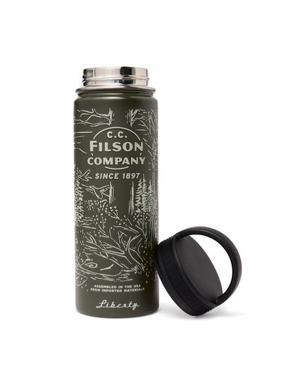Filson Gear Insulated Water Bottle - Green / Wildlife
