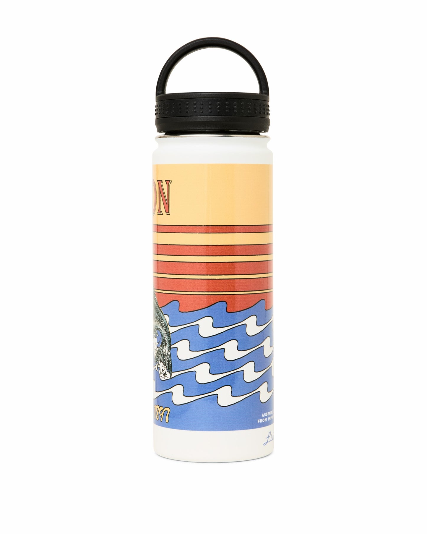 Filson Gear Insulated Water Bottle - White / Dusk Fish