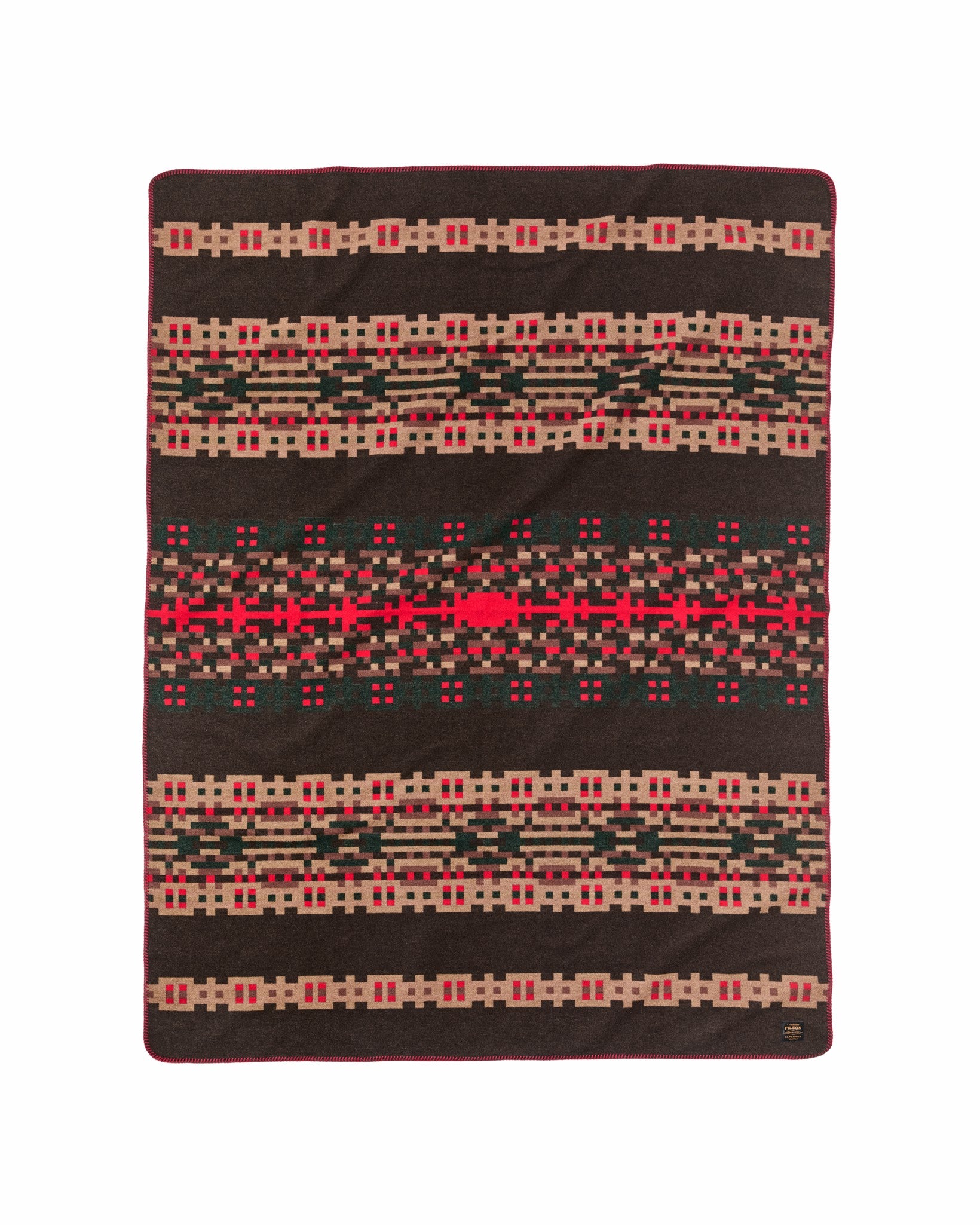 Filson Gear Wool-blend Blanket - Brown / Port Multi