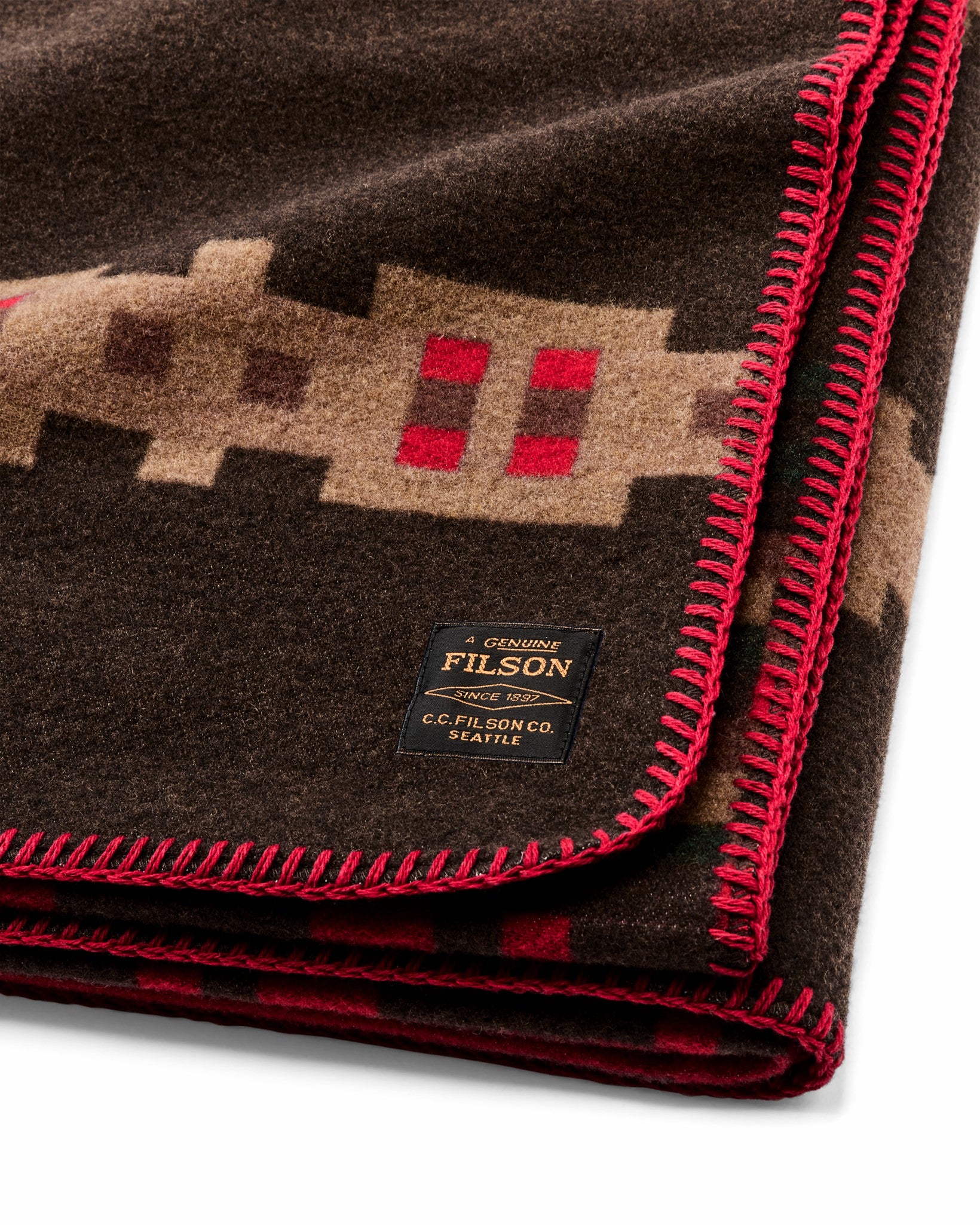 Filson Gear Wool-blend Blanket - Brown / Port Multi