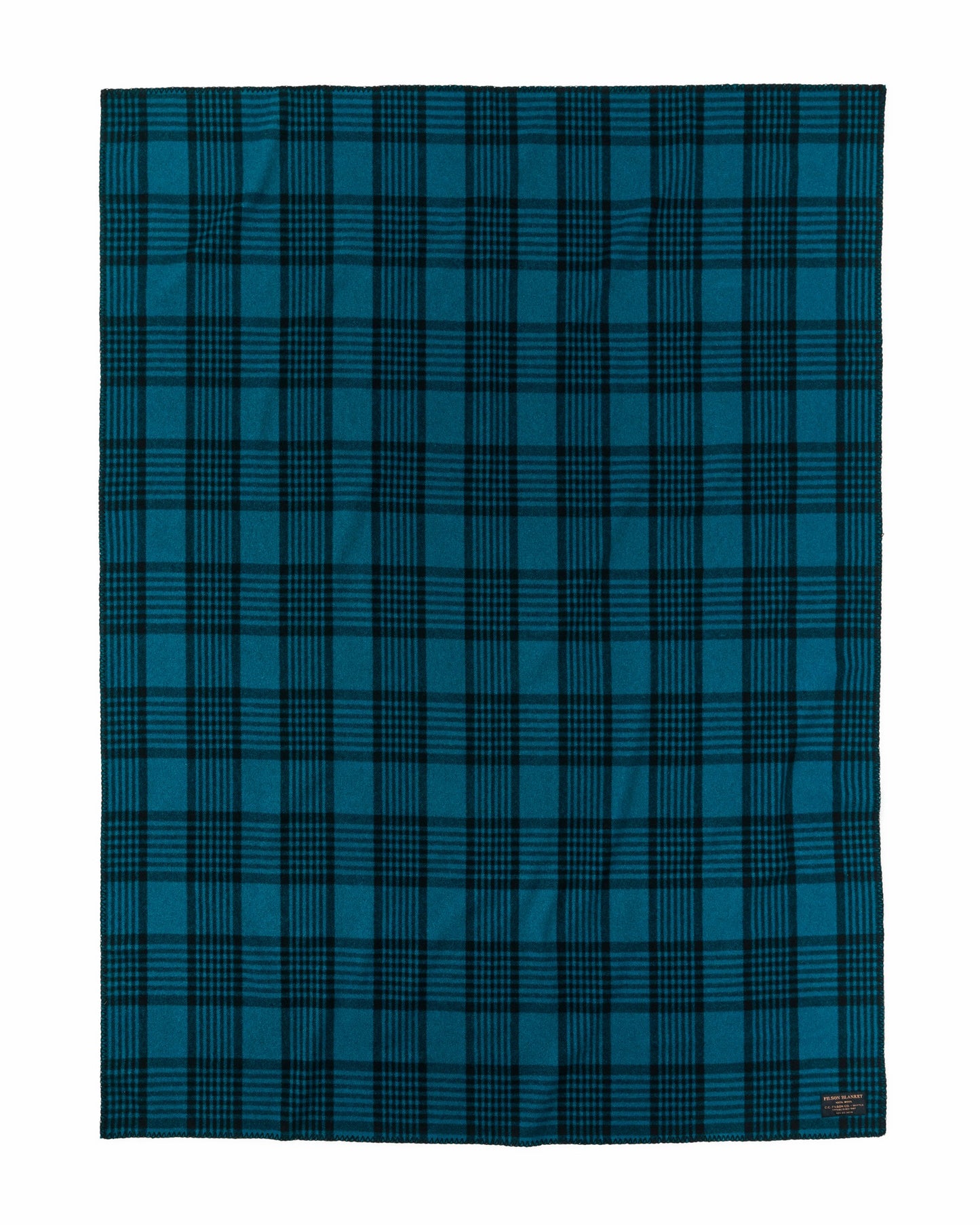 Filson Gear Mackinaw Wool Blanket - Blue / Black Plaid