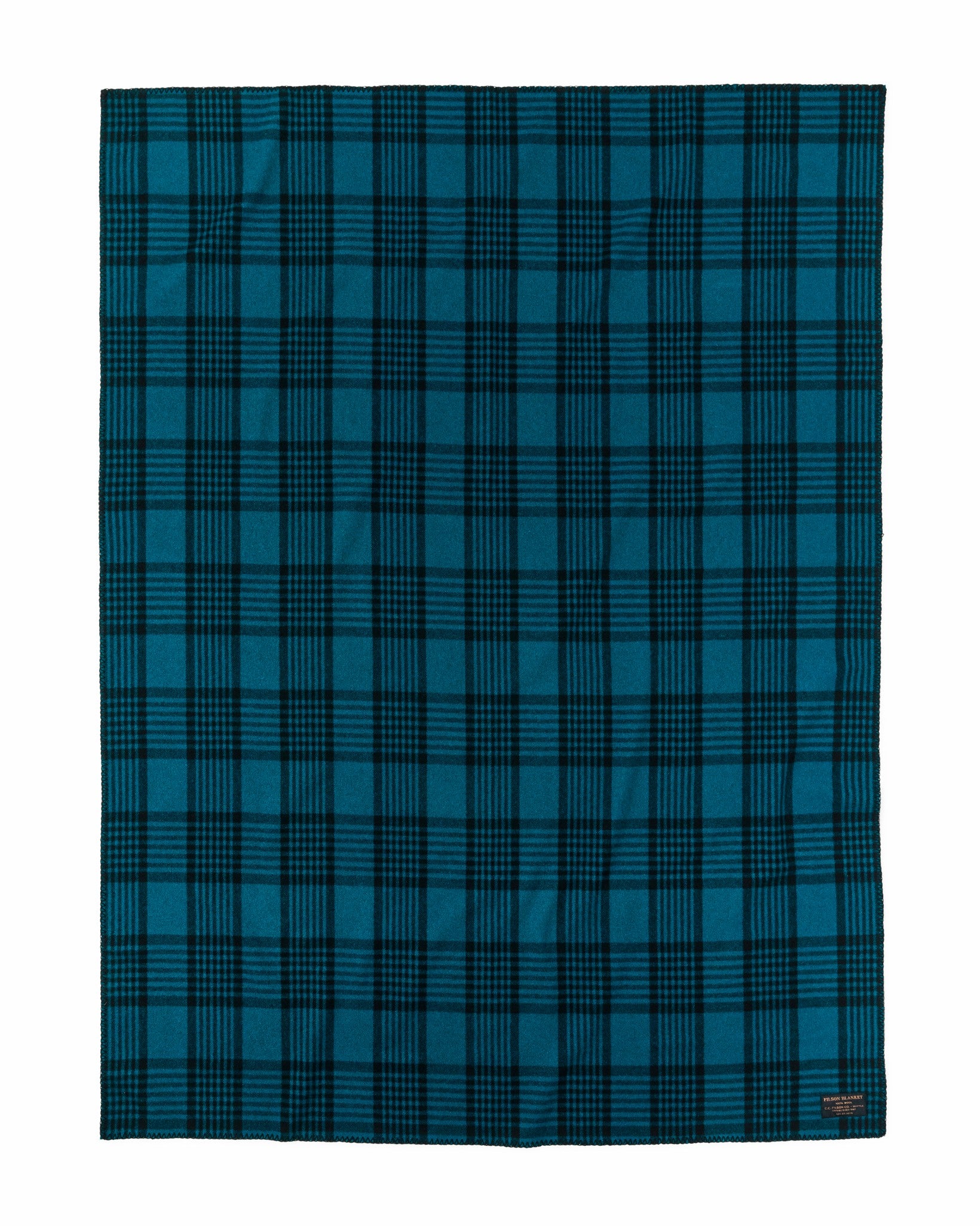 Filson Gear Mackinaw Wool Blanket - Blue / Black Plaid