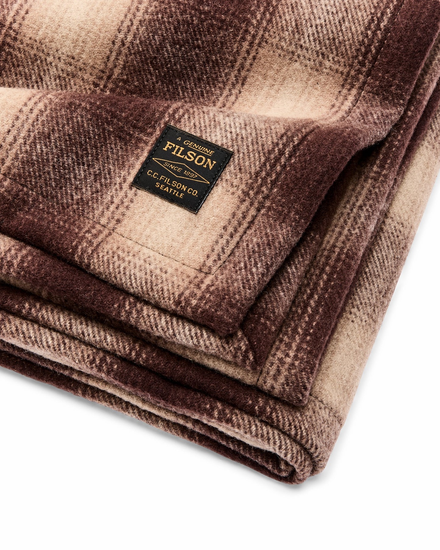 Filson Gear Mackinaw Wool Surplus Blanket - Brown / Tan Ombre