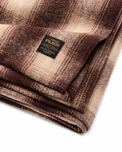 Filson Gear Mackinaw Wool Surplus Blanket - Brown / Tan Ombre
