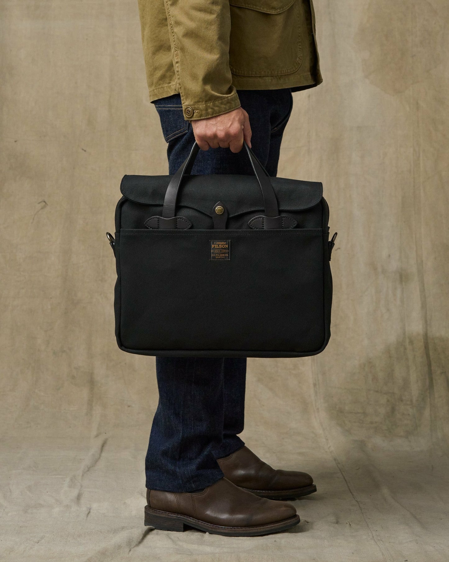 Filson Bags Rugged Twill Original Briefcase - Black