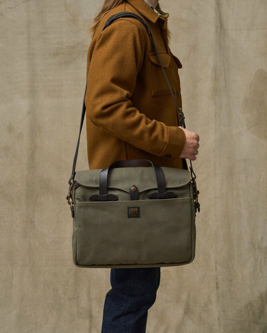 Filson Bags Rugged Twill Original Briefcase - Otter Green