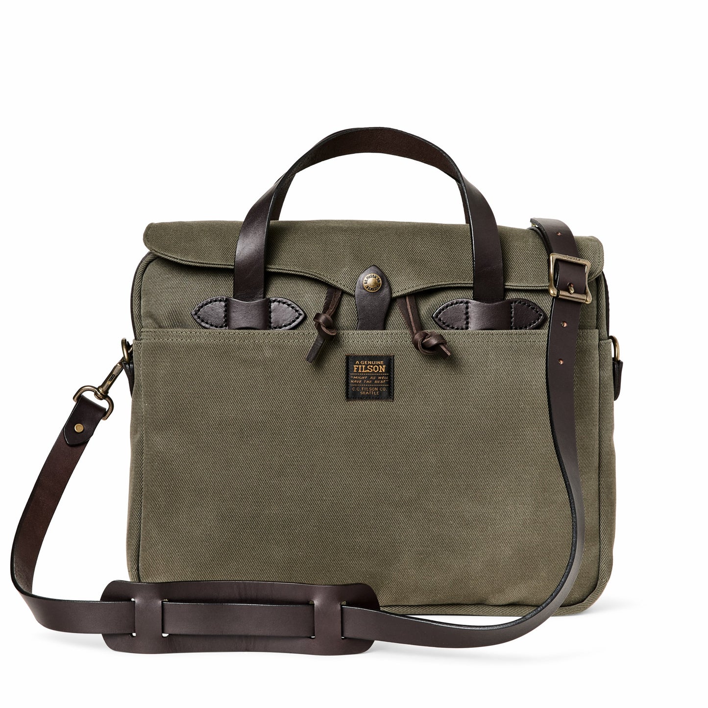 Filson Bags Rugged Twill Original Briefcase - Otter Green