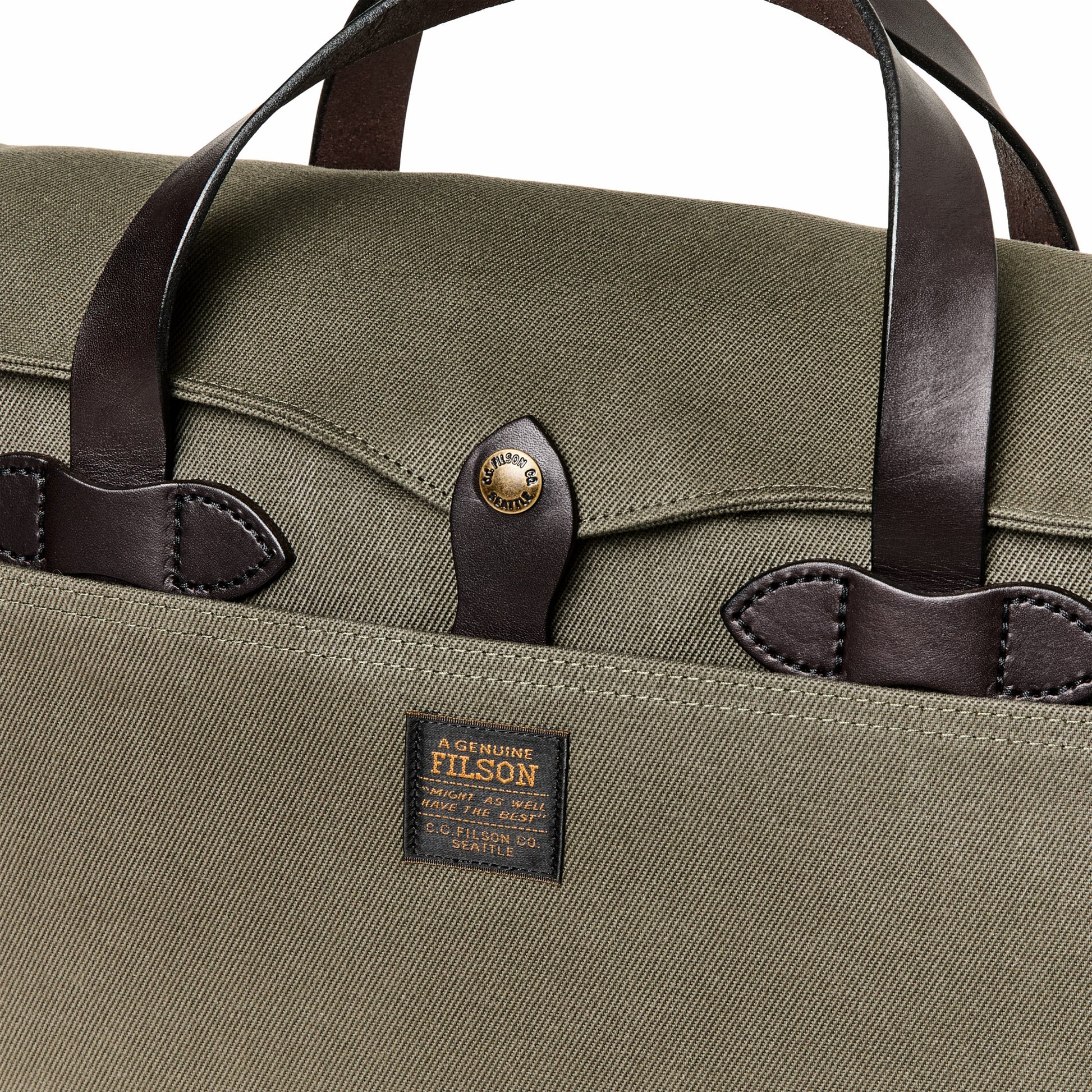 Filson Bags Rugged Twill Original Briefcase - Otter Green