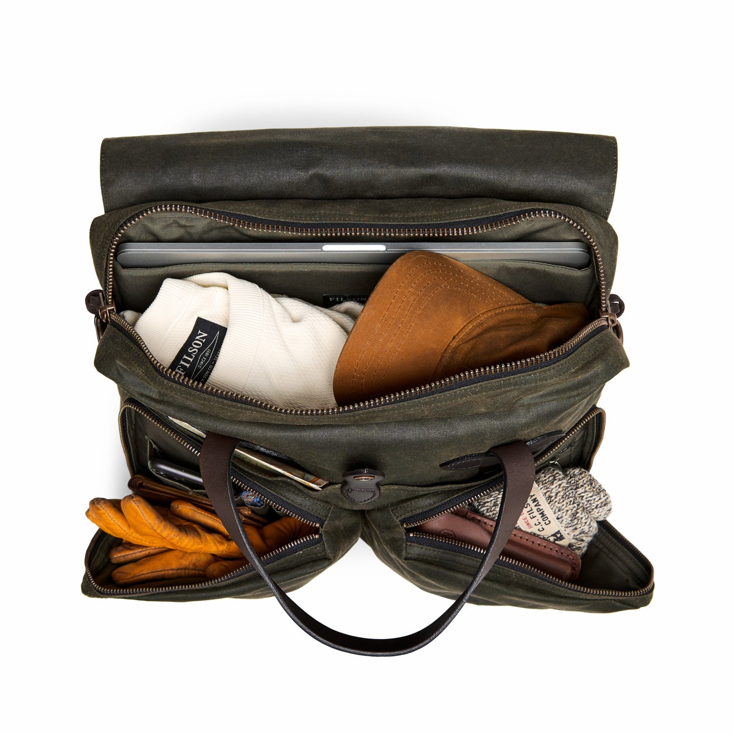 Filson Bags 24 Hour Tin Cloth Briefcase