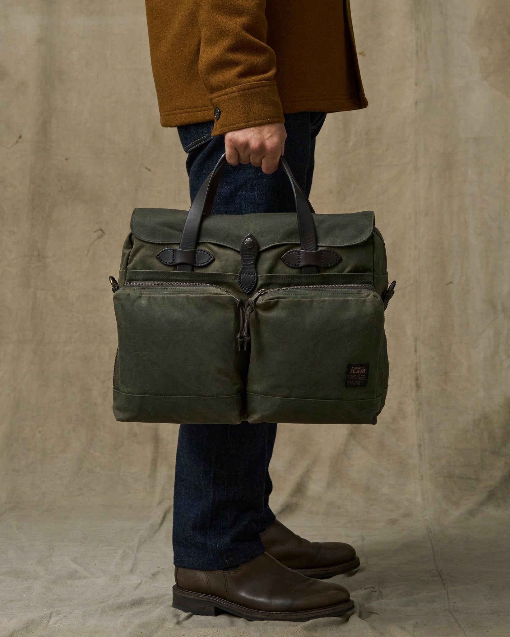 Filson Bags 24 Hour Tin Cloth Briefcase