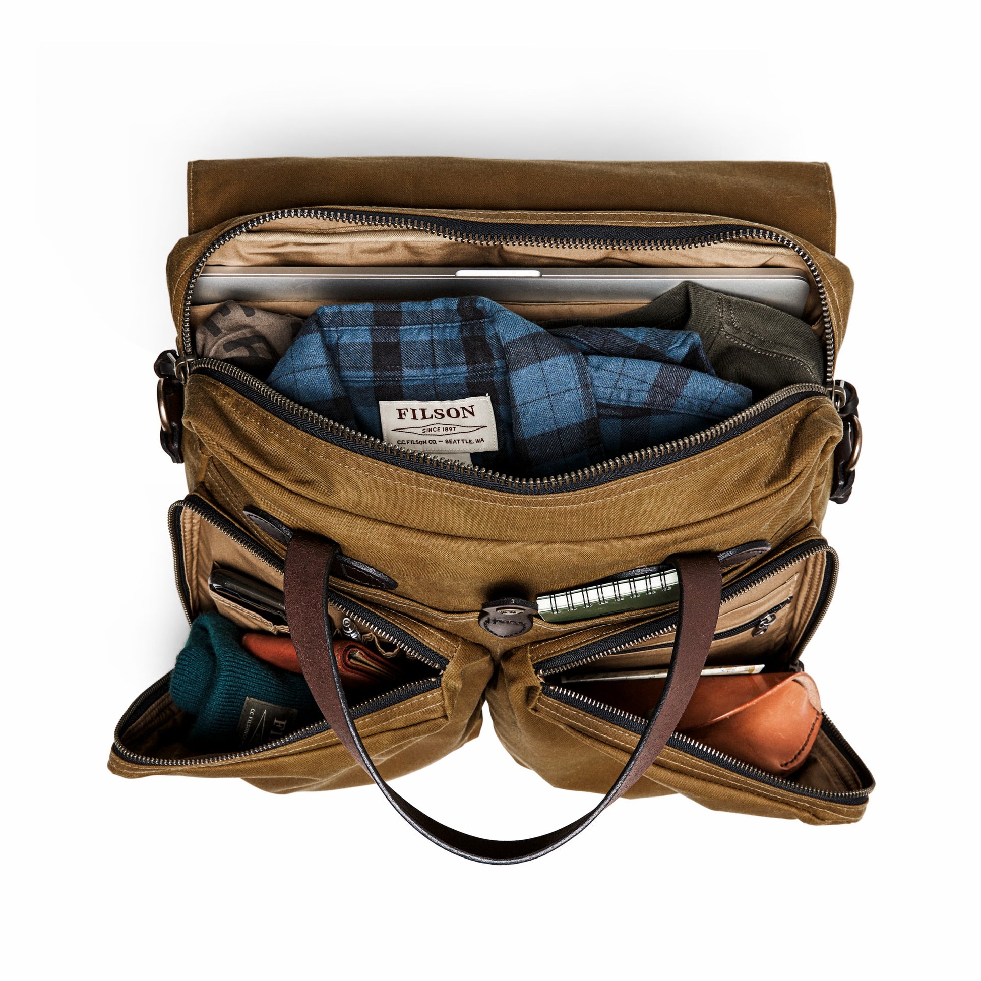Filson Bags 24 Hour Tin Cloth Briefcase