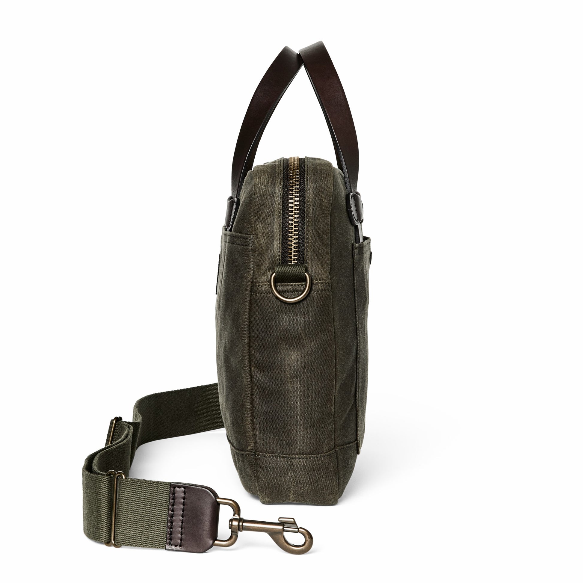 Filson Bags Tin Cloth Compact Briefcase - Otter Green
