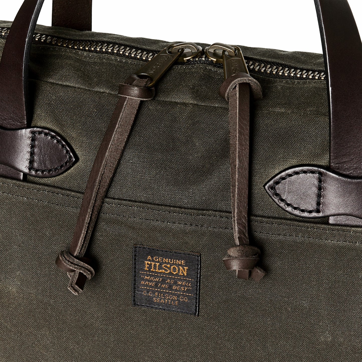 Filson Bags Tin Cloth Compact Briefcase - Otter Green