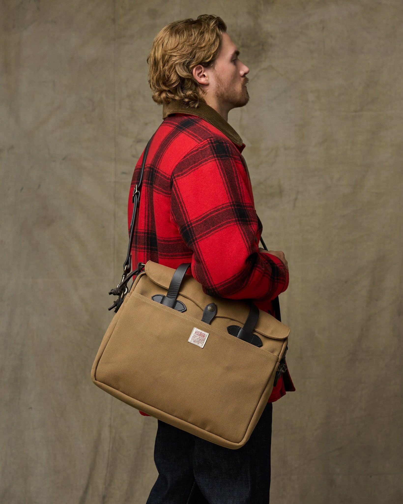 Filson Bags Rugged Twill Original Briefcase - Tan