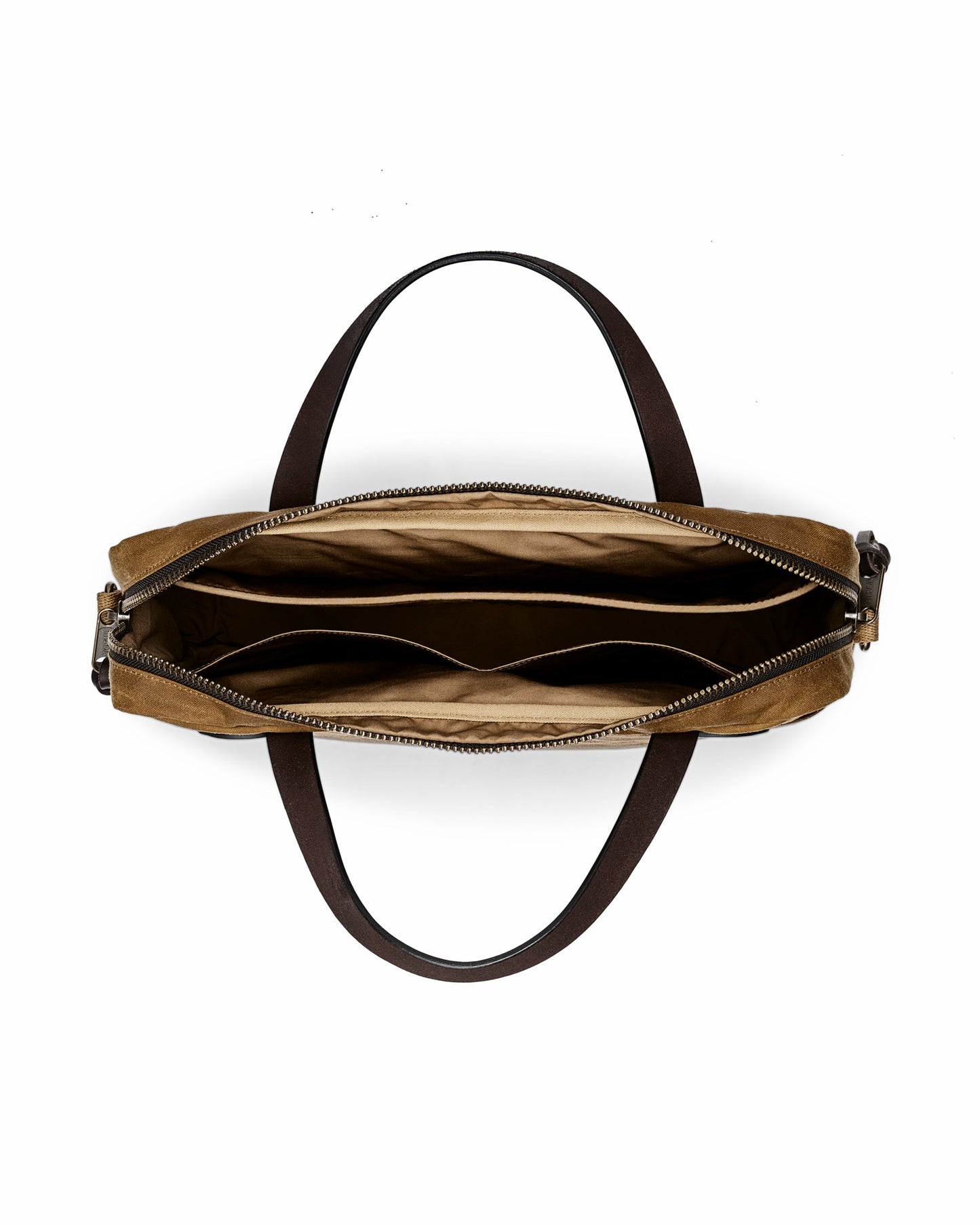 Filson Bags Tin Cloth Compact Briefcase - Dark Tan