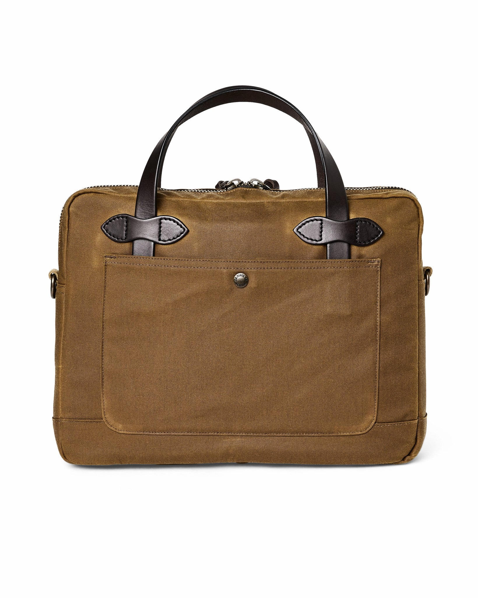 Filson Bags Tin Cloth Compact Briefcase - Dark Tan