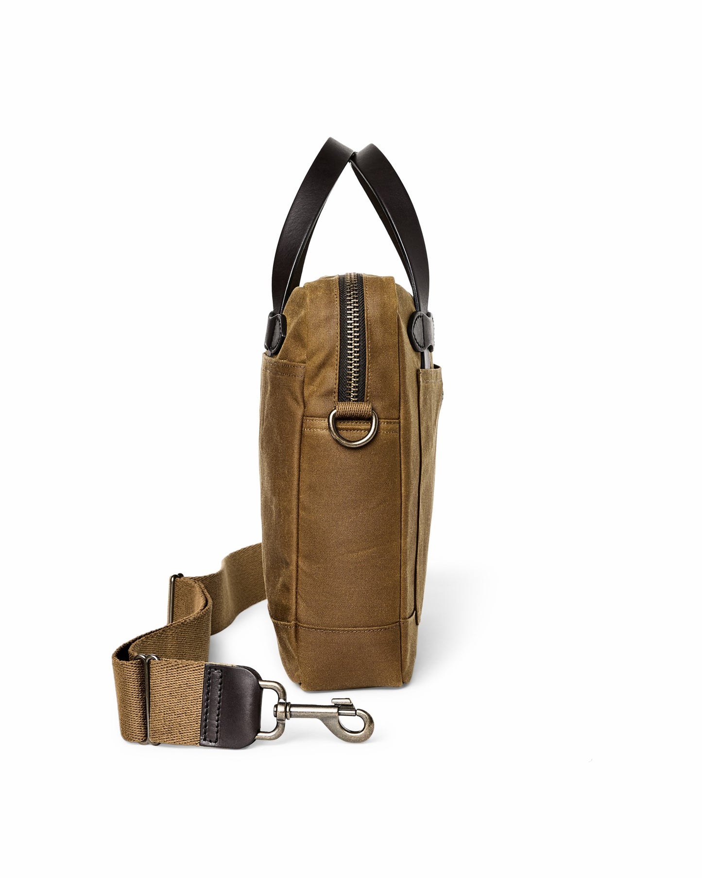 Filson Bags Tin Cloth Compact Briefcase - Dark Tan