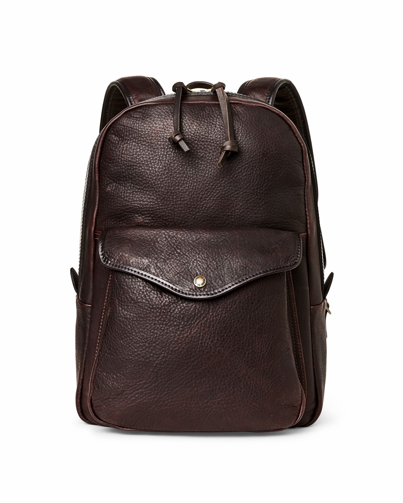 Filson Bags Heritage Leather Journeyman Backpack - Ballard Brown