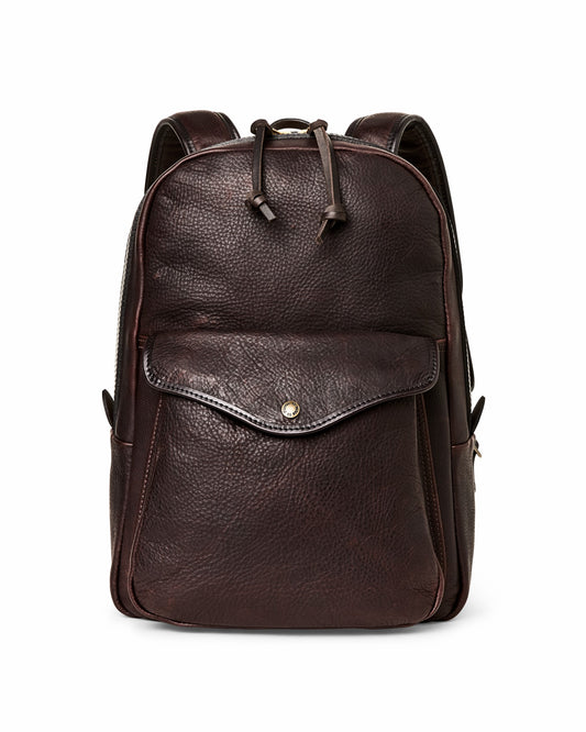 Filson Bags Heritage Leather Journeyman Backpack - Ballard Brown