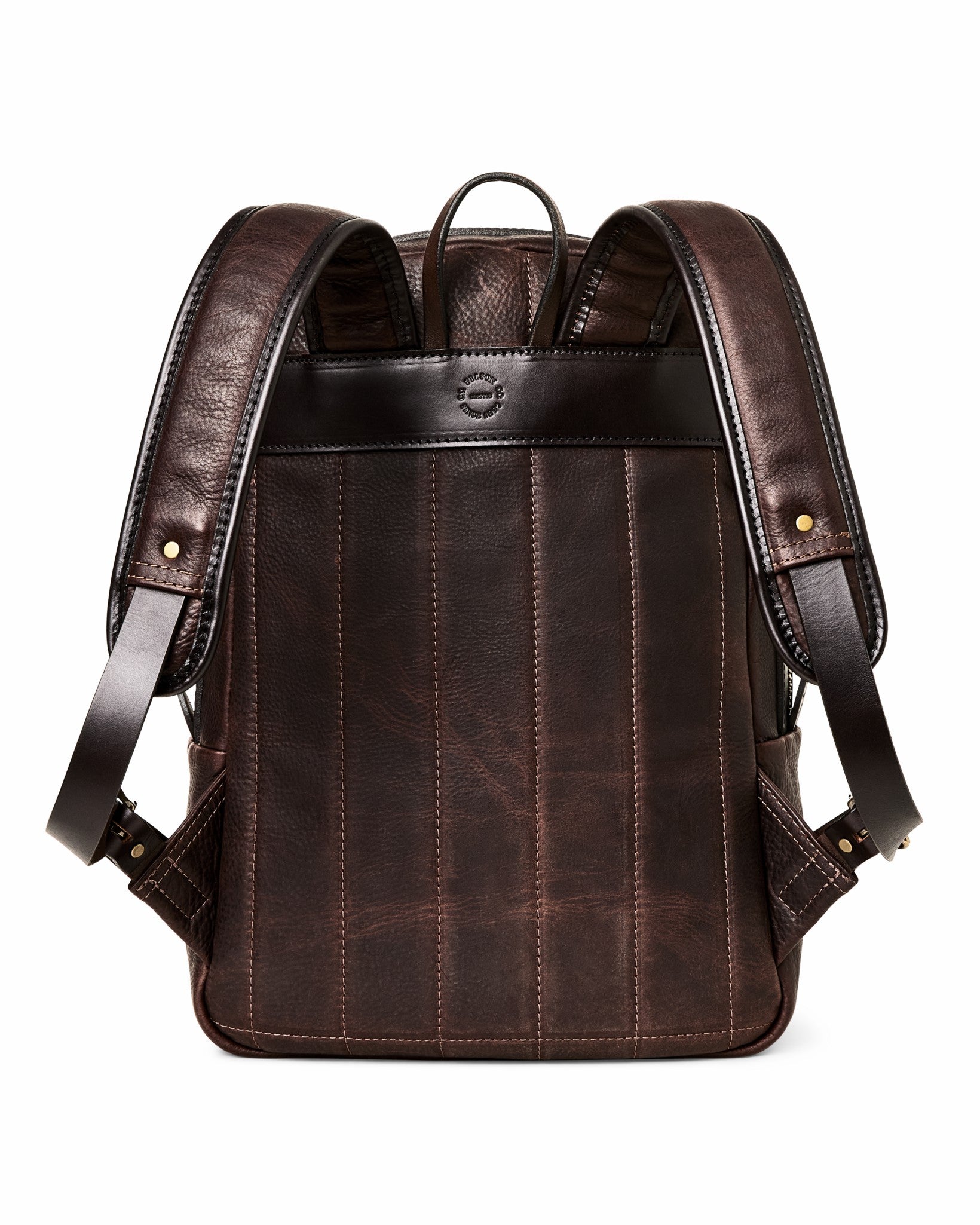 Filson Bags Heritage Leather Journeyman Backpack - Ballard Brown
