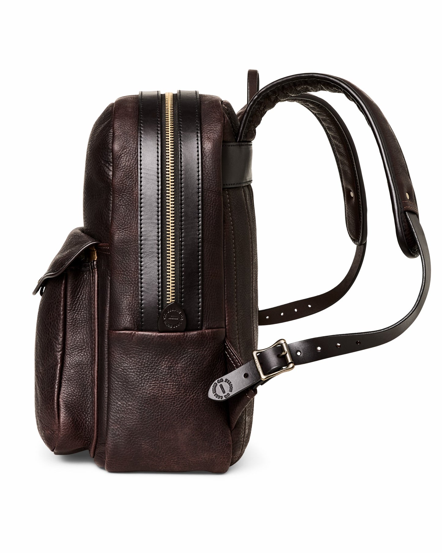 Filson Bags Heritage Leather Journeyman Backpack - Ballard Brown