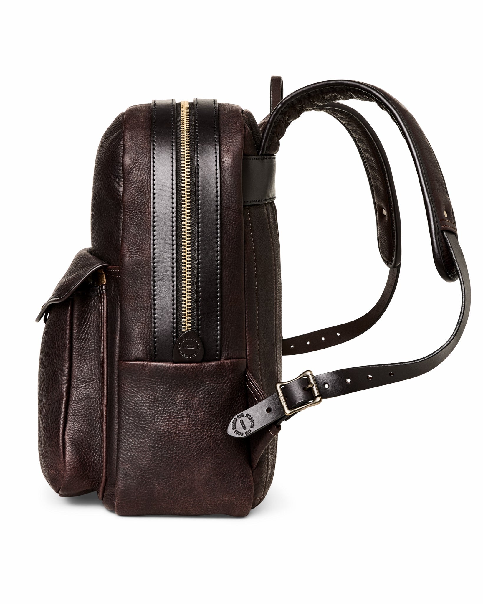 Filson Bags Heritage Leather Journeyman Backpack - Ballard Brown