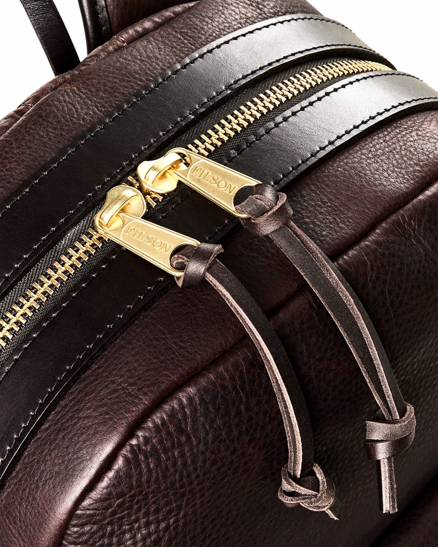 Filson Bags Heritage Leather Journeyman Backpack - Ballard Brown